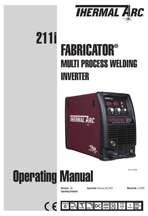 fabricator 211i aluminum|thermal arc fabricator 211 manual.